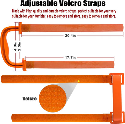 New Upgrade Anti-Slip Adjustable Tumbler Handle Fit for 20 Oz to 40 Oz All Brands Tumbler Cup of YETI, RTIC, Ozark Trail, Tervis, Corkcicle, Slm, Reduce Cold, Artic, Atlin, Bubba and SIC Etc