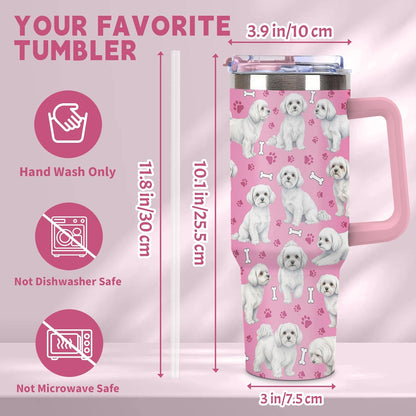 Beagle Gifts for Women Men, 40oz Stainless Steel Insulated Tumbler Travel Cup Mug, Funny and Unique Beagle Gifts for Dog Lover - Colors B