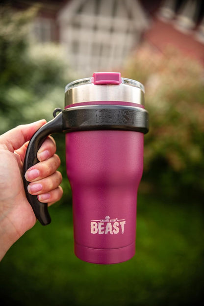 Beast 10 oz Tumbler Stainless Steel Vacuum Insulated Coffee Ice Cup Double Wall Travel Flask (Arctic White)