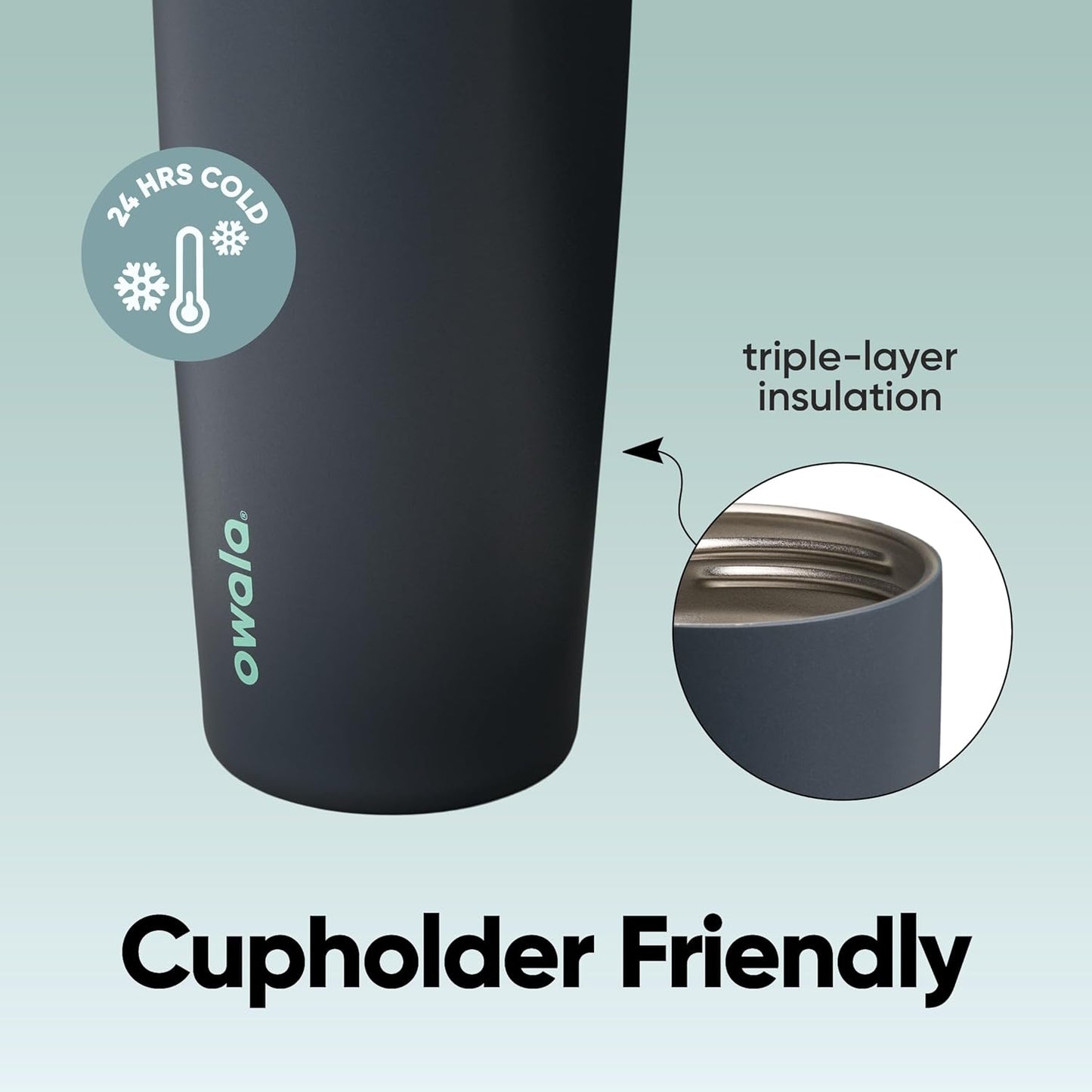 Owala FreeSip Sway Insulated Stainless Steel Water Bottle with Two-Way Spout, Built-In Straw and Bucket Handle, Made for Travel, School, and Sports, 30oz, BPA Free, Leak Proof, Daybreak