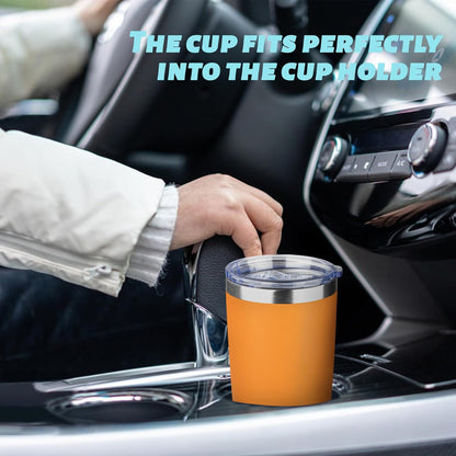 20oz Tumbler with Straw and Brush, Stainless Steel Vacuum Insulated tumbler, Double Wall Insulated Coffee Tumbler for Outdoor, Home, Travel,Office (Buff,1pcs)
