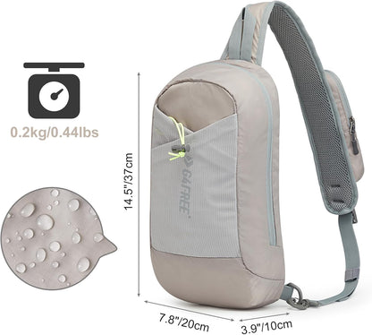G4Free Sling Bag RFID Blocking Lightweight Crossbody Backpack Chest Shoulder Bag for Travel Sports Running