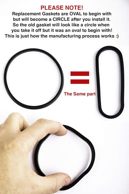 2 Pack Replacement Rubber Gasket Seal Ring 30 oz Tumbler Vacuum Stainless Steel Cup Flex Spare Fits Yeti Fits Ozark Trail Fits Rocky Mountain Top Lid CocoStraw Brand (2 Pack Gaskets - 30oz)