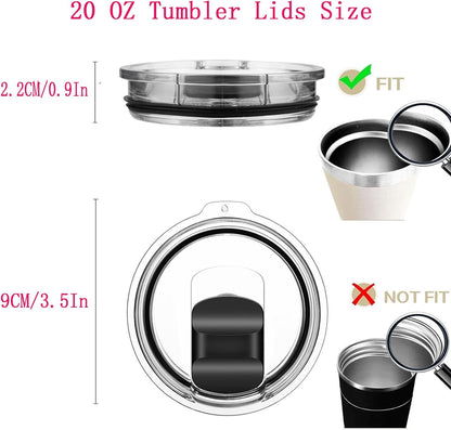 30 oz Tumbler Lids for Yeti, 2 Pcs Replacement Magnetic Spill-Resistant Lids for Yeti 30 oz, 32 oz Tumbler, 14 oz Mug and 35oz Straw Mug with Magnetic Slider Switch, BPA Free