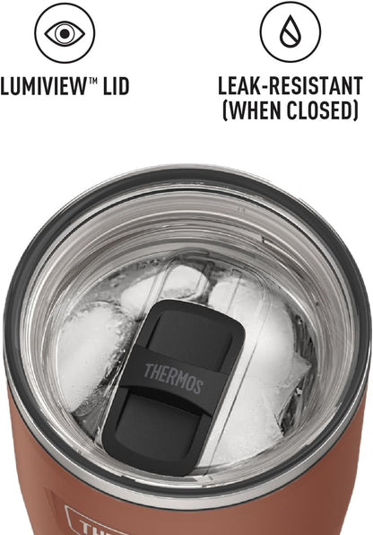 THERMOS ICON SERIES, Stainless Steel Tumbler with Slide Lock, 18 Ounce, Mystic Navy