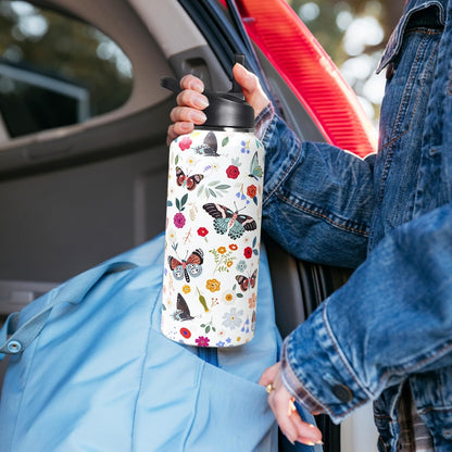 32 oz Pickleball Insulated Water Bottle with Straw - Pickleball Gym Hiking Sports Coffee Mug | Perfect Pickleball Gifts for Women, Pickleball Decor Accessories