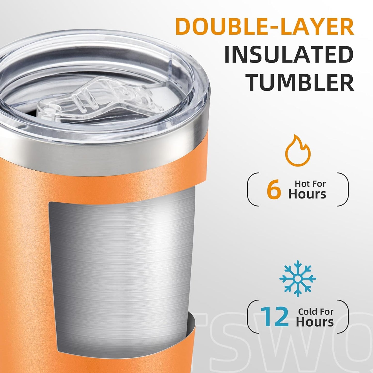 20 oz Tumbler with Lid Stainless Steel Insulated Tumblers Double Wall Vacuum Coffee Mug Powder Coated Tumbler Cups for Cold and Hot Drinks, Tropical Pink, 1 pack