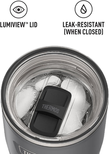 THERMOS ICON SERIES, Stainless Steel Tumbler with Slide Lock, 18 Ounce, Mystic Navy