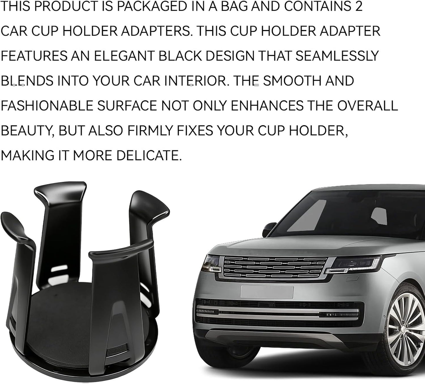 Car Cup Holder Expander, Adjustable Vehicle Energy Drink Holder Insert with Adaptive Clamping Arm Automotive Cups Holders Adapter for Car Slim Cans, Bottle Water Cups, Adhesive Drink Storage Rack