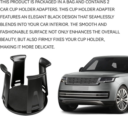 Car Cup Holder Expander, Adjustable Vehicle Energy Drink Holder Insert with Adaptive Clamping Arm Automotive Cups Holders Adapter for Car Slim Cans, Bottle Water Cups, Adhesive Drink Storage Rack