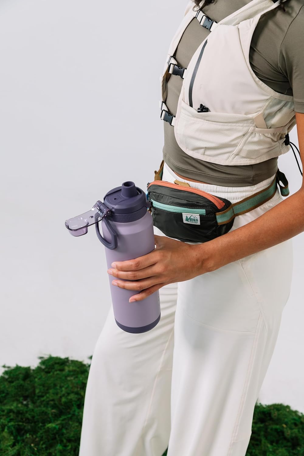 ZULU Powerfill Pro 32oz Stainless Steel Water Bottle with Quick Fill Lid, Triple Walled Vacuum Insulated Metal, Leak Proof Locking Lid, Sip and Chug, Reusable BPA Free, High Tide