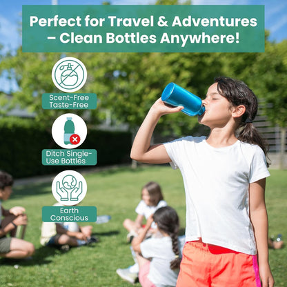 Salem's Elite Brand 12 Effervescent Water Bottle Cleaning Tablets | Tumbler Cleaning Tablets | Deodorizes & Removes Stains on Stainless Steel, Tumblers, Baby & Sports bottles