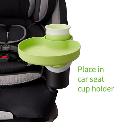 Munchkin® Carseat Tray - Toddler Travel & Road Trip Accessory for Mess-Free Snacking in The Car, Grey
