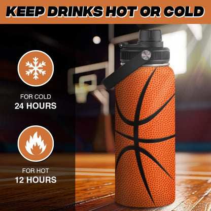 SANDJEST Gym Insulated Engraved Stainless Steel Water Bottle 32oz, Vacuum Chug Lid Travel Tumbler For Men Friends Dad Gymer Trainer, Gym Mode on, Birthday Christmas Father's Day