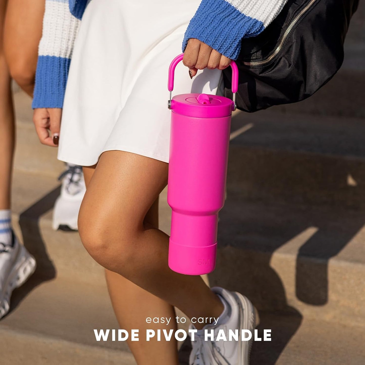 Simple Modern Trek Pivot | 40oz Flip Straw Tumbler with Handle | Water Bottle & Boot | Interchangeable Straw & Chug Lids | Insulated Stainless Steel Jug | Gym Sports Outdoors | Forest - Colors B