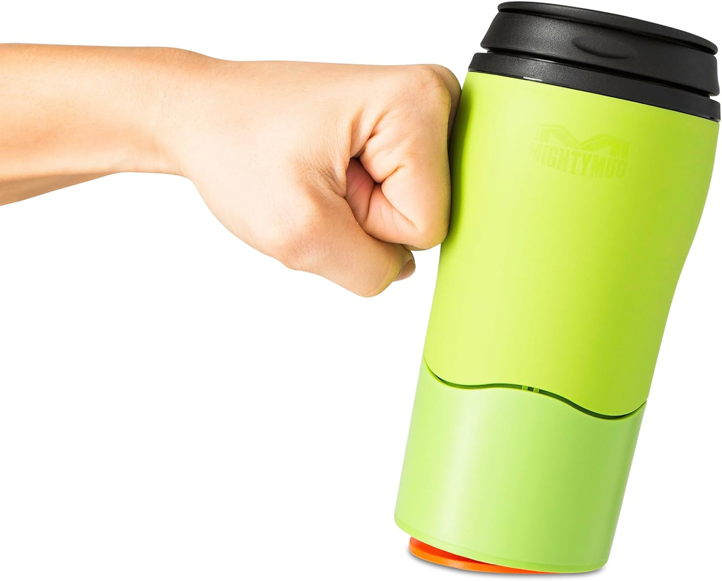 Mighty Mug Plastic Travel Mug, No Spill Double Wall Tumbler, Cold/Hot, Cup-Holder Friendly, Dishwasher Safe, (Cream, 12oz)