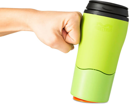 Mighty Mug Plastic Travel Mug, No Spill Double Wall Tumbler, Cold/Hot, Cup-Holder Friendly, Dishwasher Safe, (Cream, 12oz)