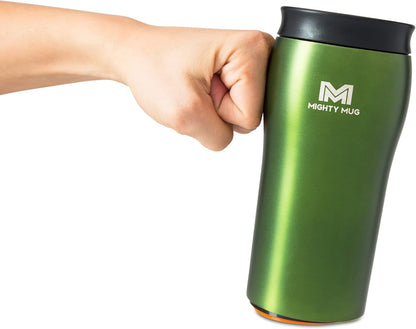 Mighty Mug | The Untippable Mug | Grips When Hit, Lifts for Sips | Insulated Stainless Steel Tumbler | Cupholder Friendly | Gifts for Women Men All | Leakproof | 6 Hour Hot / 24 Cold | 16oz | Teal