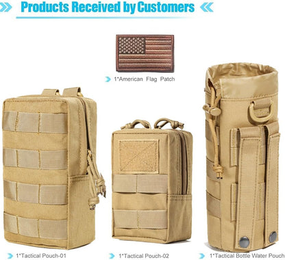 Molle Water Bottle Holder, Water Molle Attachments, Molle Water Bottle Pouch, Tactical Backpack Attachment Pouches