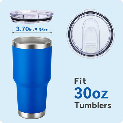 2 Pack 20 oz Tumbler Lids,Replacement Spill Proof Splash Resistant Slider Mug Toppe for Yeti Ramble and More Coffee Mugs,Straw Friendly