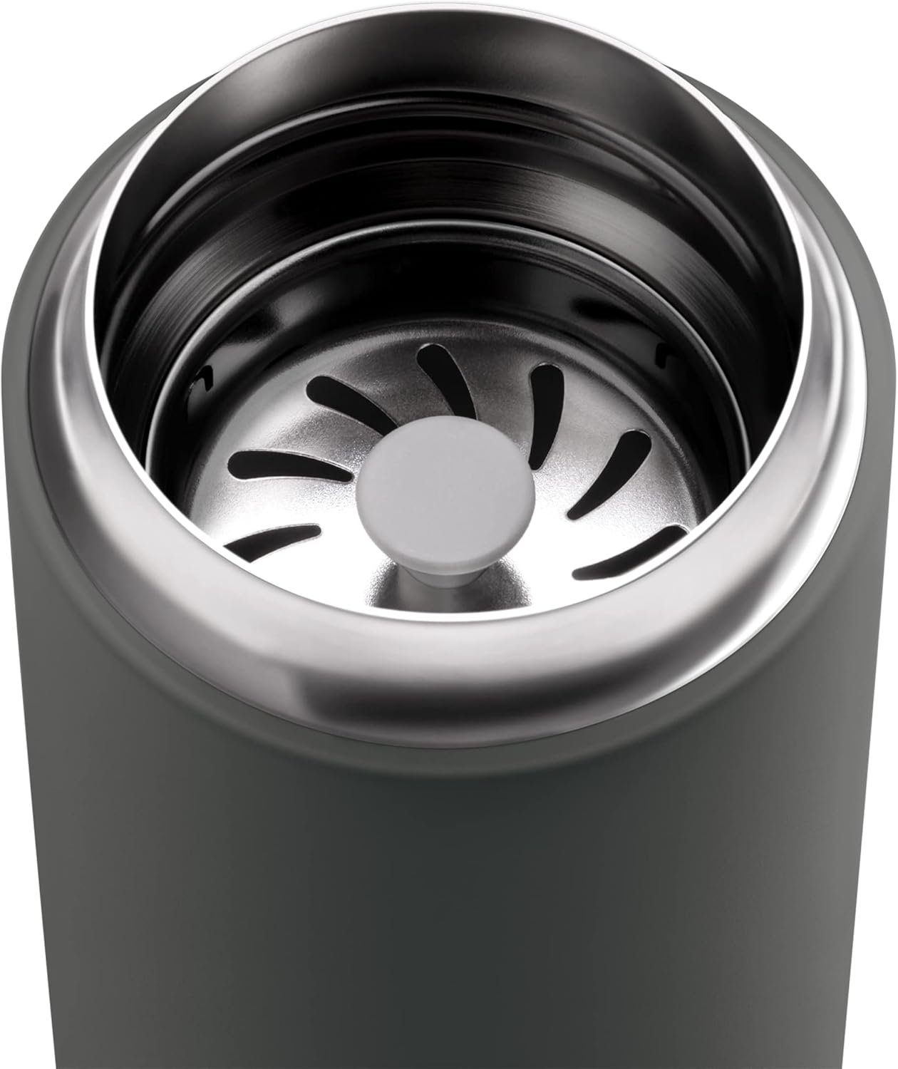 Fellow 16 oz Carter Move Travel Mug - Vacuum-Insulated Stainless Steel Travel Coffee Mug - Coffee Tumbler with Ceramic Interior and Splash Guard - Matte Black
