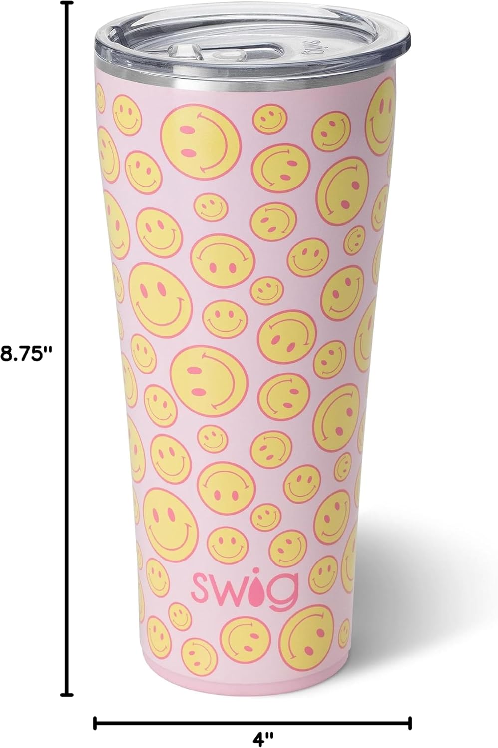 Swig Life 32oz Insulated Tumbler, Travel Coffee Tumbler with Lid, Cup Holder Friendly Travel Coffee Mug, Stainless Steel with Lid (Hayride)