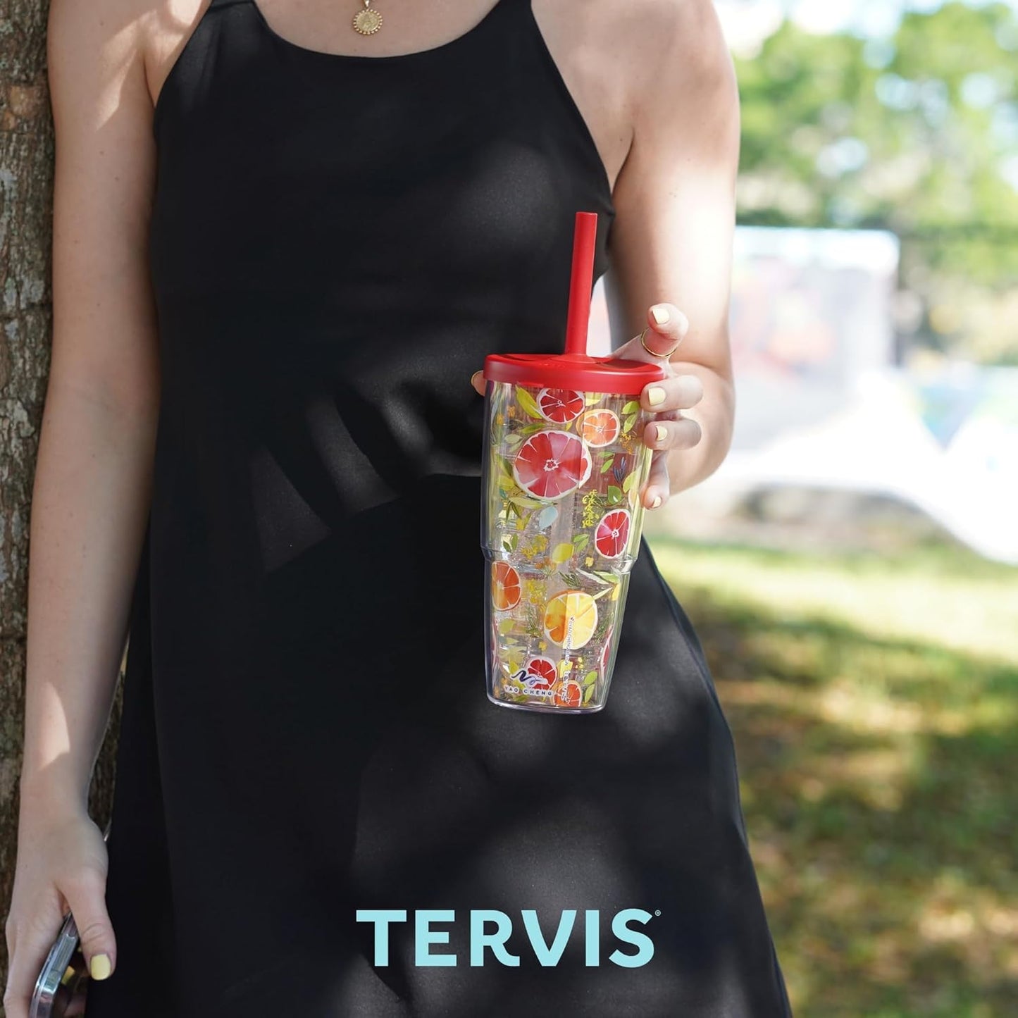 Tervis Venture Lite Pickleball - Spike Dink Ace Made in USA Double Walled Insulated Tumbler Travel Cup Keeps Drinks Cold & Hot, 24oz Water Bottle, Classic