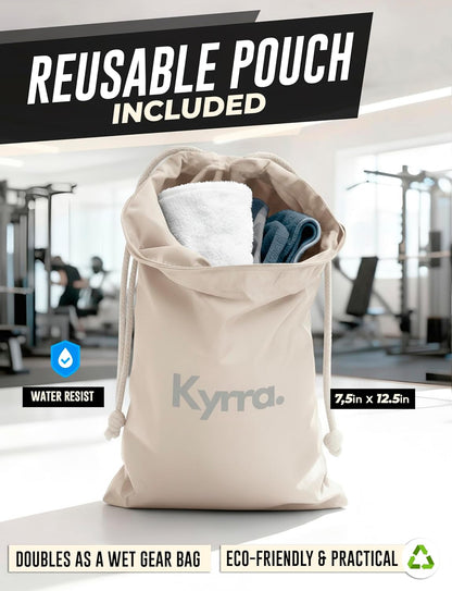 kyrra. Magnetic Gym Bag with Water Bottle Holder Crossbody Bag Strong Magnetic Attachment Fits 40oz Bottles Phone Pocket & Bonus Pouch Gym Accessories for Men and Women