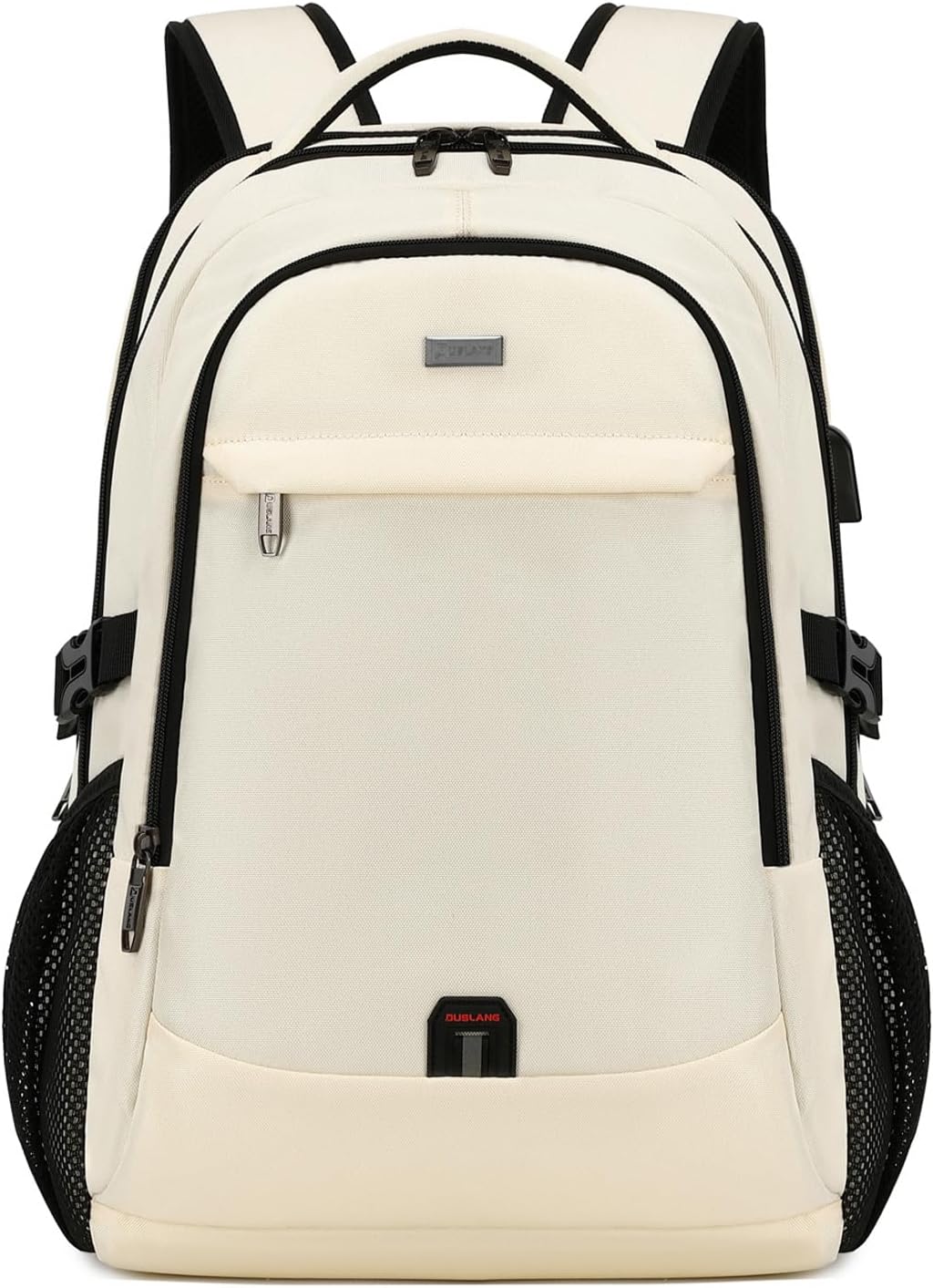 DUSLANG 17 Inch Laptop Backpack for Travel Water Resistant College Backpack for Men/Women Laptop Bag with USB Charging Port,Black - Colors A