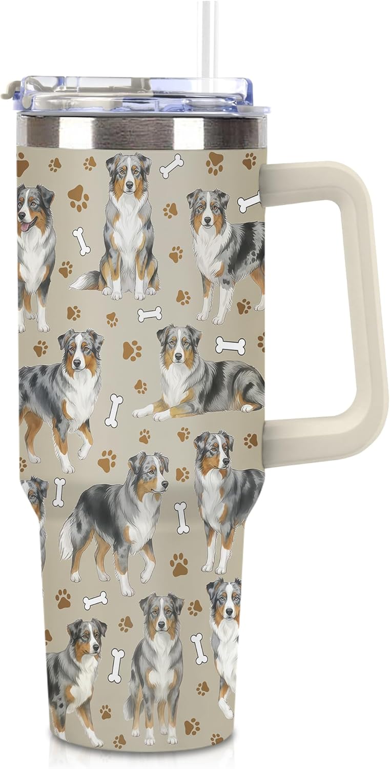 Beagle Gifts for Women Men, 40oz Stainless Steel Insulated Tumbler Travel Cup Mug, Funny and Unique Beagle Gifts for Dog Lover - Colors A