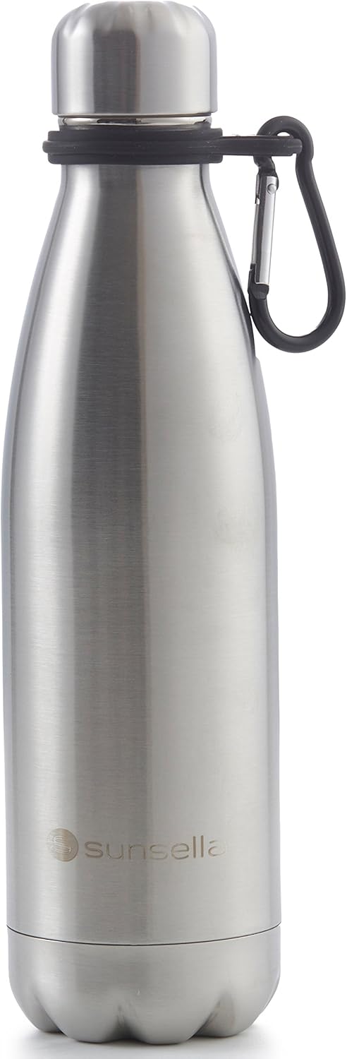 Sunsella Silicone Water Bottle Carrier with Carabiner (2 Pack)