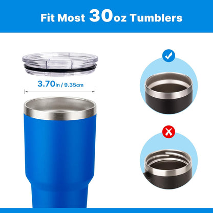2 Pack 20oz Tumbler Lid, Replacement Tumbler Lid for 20oz YETI, SUNWILL, WETOWETO and More, Splash Resistant Lids, Covers for 20oz Tumbler, Cup
