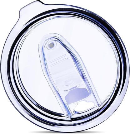 30 oz Pack of 4 Replacement Lids for Yti Tumblers - 3.7 Inch Diameter - Spill Proof Lids Silicon Sliding Covers, Fits Yti Tumblers, Hydro Flask, Reusable No Leak Design, Splash Resistant 30 oz Mug