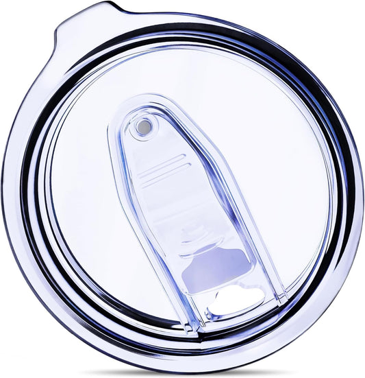 30 oz Pack of 4 Replacement Lids for Yti Tumblers - 3.7 Inch Diameter - Spill Proof Lids Silicon Sliding Covers, Fits Yti Tumblers, Hydro Flask, Reusable No Leak Design, Splash Resistant 30 oz Mug