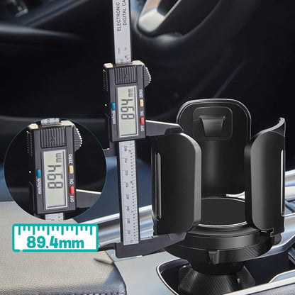 Car Cup Holder Expander Adapter (Adjustable) This Hill All Purpose Cup Holder Expander for Car with Rubber Fits Less Than 5.51" Large Bottles & Mugs & Foods & Drinks
