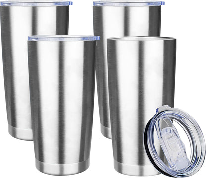 20oz Tumbler with Lid Stainless Steel Insulated Tumblers Travel Coffee Tumbler Bulk Double Wall Vacuum Insulated Water Cup Gifts for Christmas Women Men Her Him Home Office(Navy Blue, 1pack)