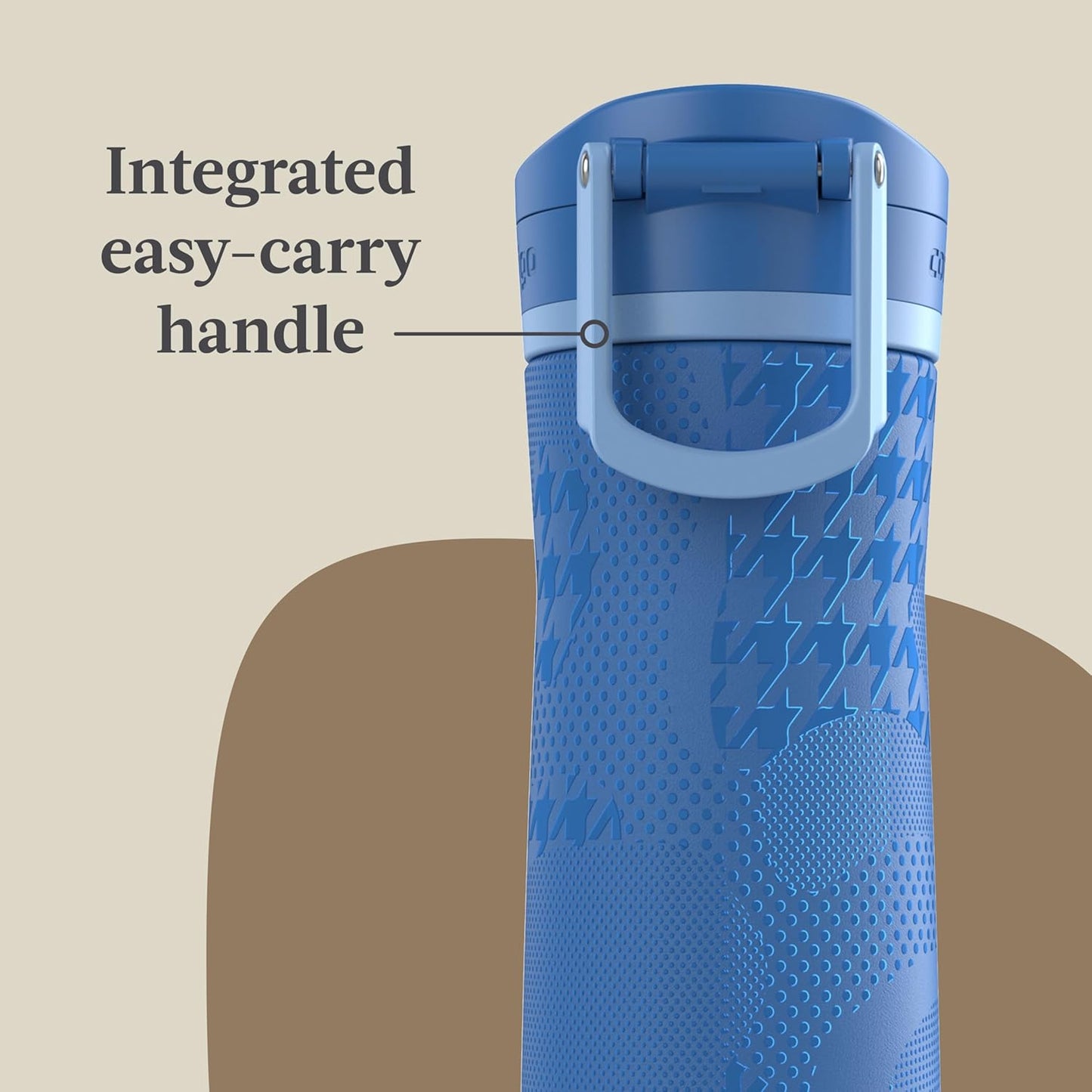 Contigo Jackson Chill 2.0, Vacuum-Insulated Stainless Steel Water Bottle with Secure Lid, Leak-Proof Travel Friendly, 20oz Capacity, Blueberry Color, Keeps Drinks Cold for 12 Hours