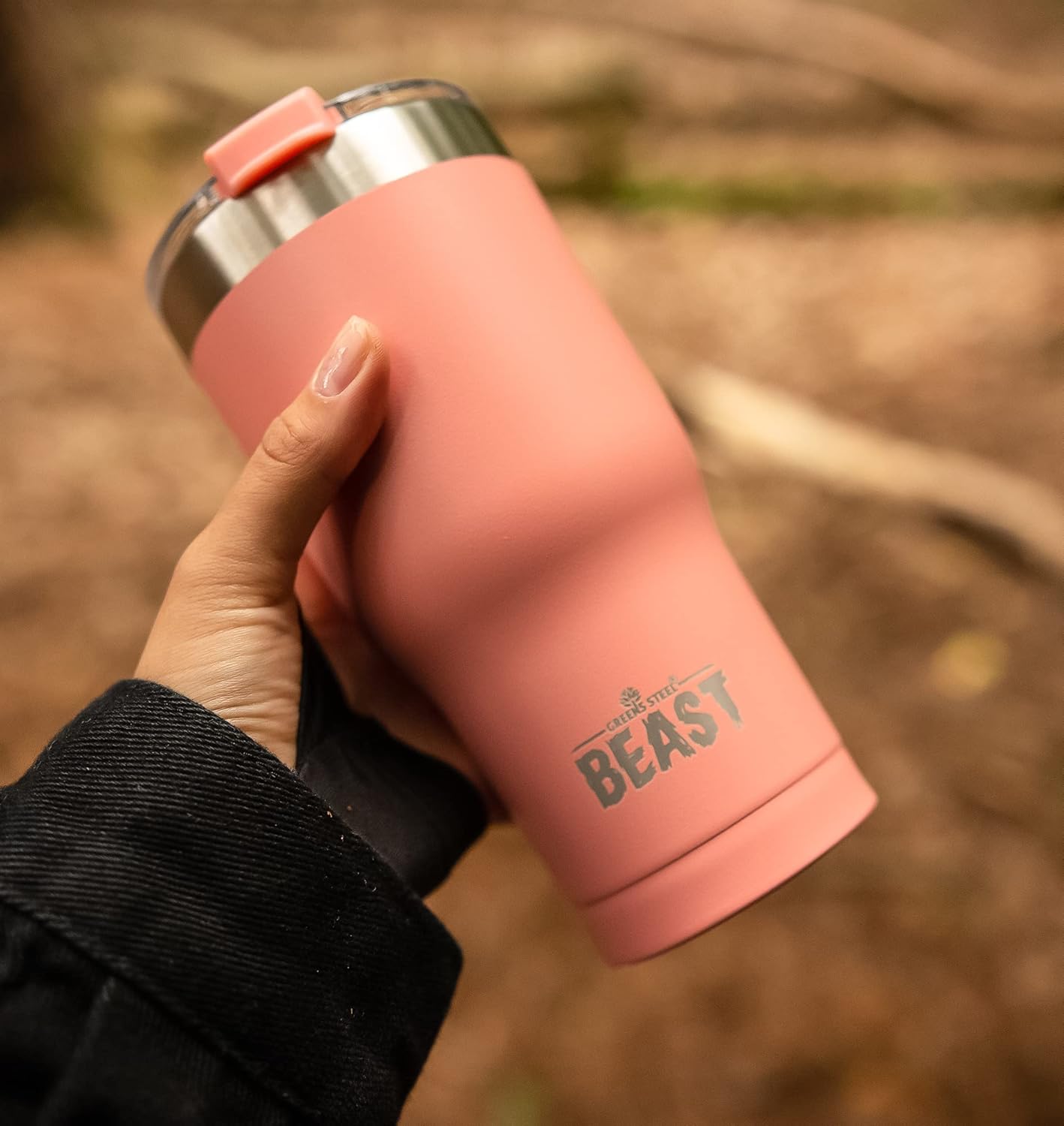 Beast 10 oz Tumbler Stainless Steel Vacuum Insulated Coffee Ice Cup Double Wall Travel Flask (Arctic White)