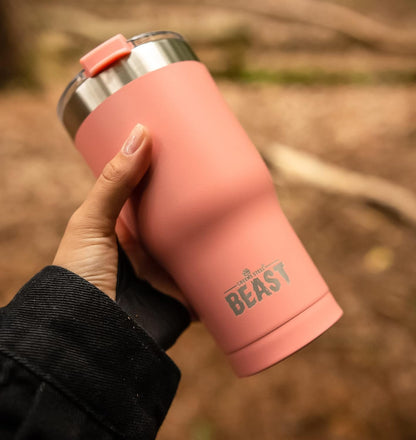 Beast 10 oz Tumbler Stainless Steel Vacuum Insulated Coffee Ice Cup Double Wall Travel Flask (Arctic White)