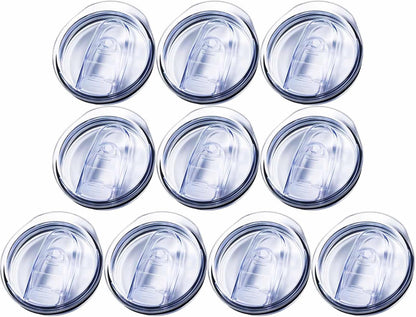 3 Pack 20oz Skinny Straight Body Stainless Steel Tumbler Replacement Lid，Spill Proof Splash Resistant Silicon Sliding cover for 2.76inch mouth，Straw Friendly for work, travel and Daily Life