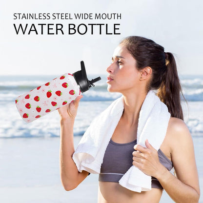 32 oz Pickleball Insulated Water Bottle with Straw - Pickleball Gym Hiking Sports Coffee Mug | Perfect Pickleball Gifts for Women, Pickleball Decor Accessories