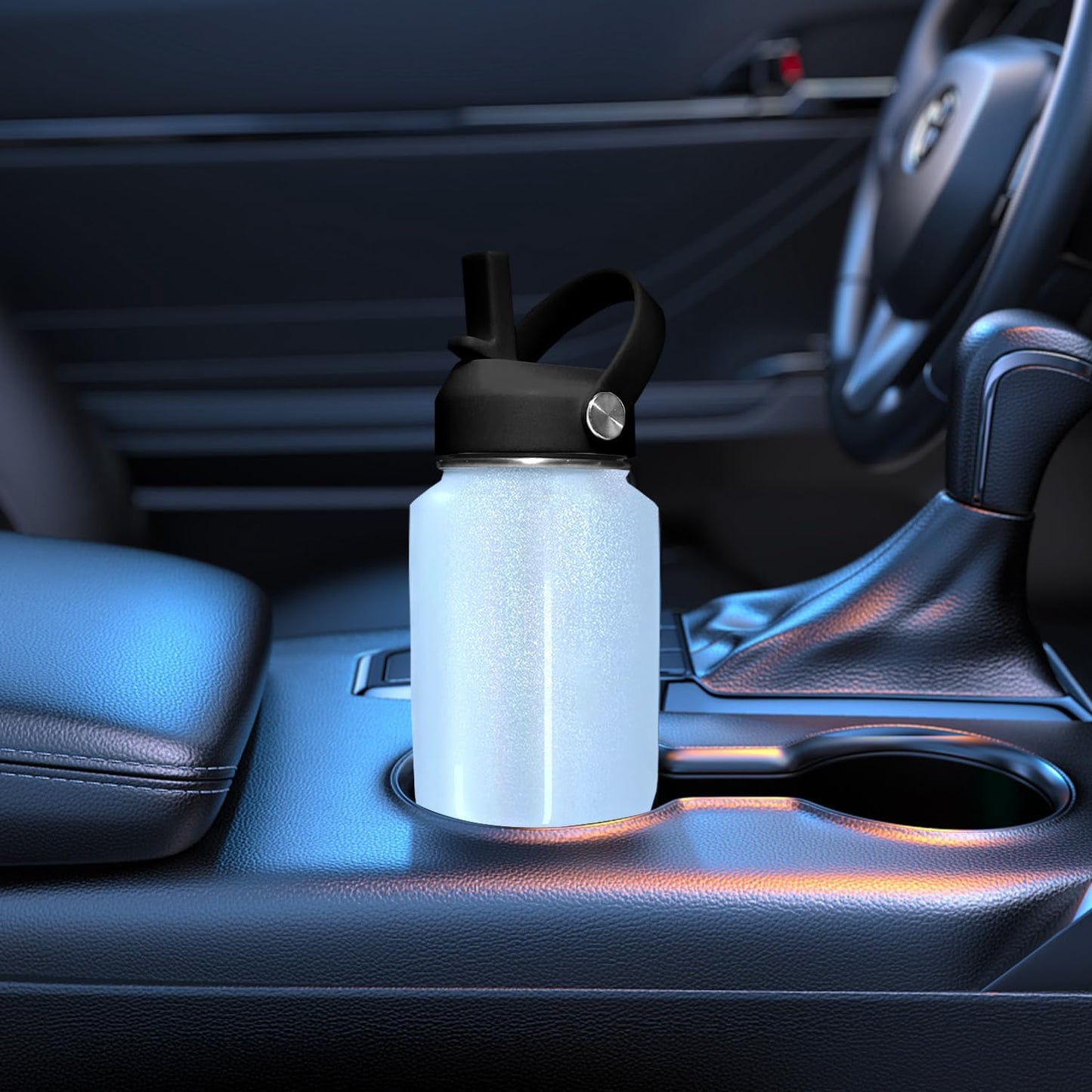 SENDESTAR 40oz Water Bottle Wide Mouth Stainless Steel Vacuum Insulated Double Wall with Straw Lids Fit in Any Car Cup Holder