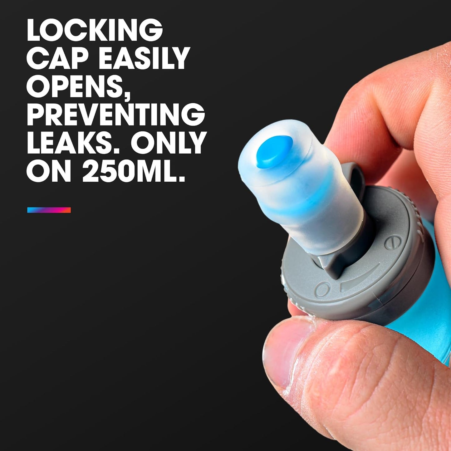 HydraPak SoftFlask - Collapsible Nutrition Flask (150ml or 250ml) - BPA Free, Easy Open Cap, Foldable, Lightweight