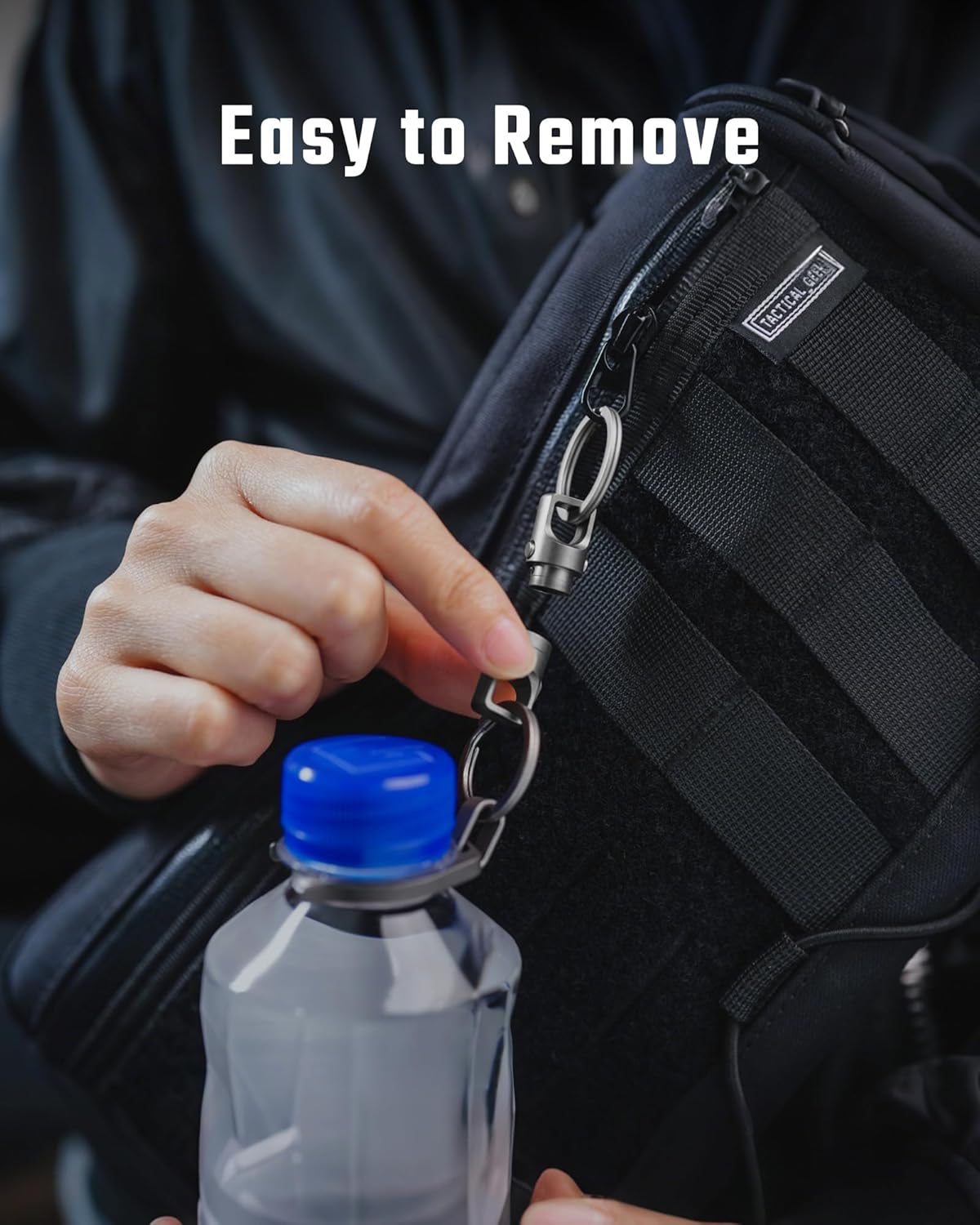 KeyUnityWater Bottle Clip, Lightweight EDC Water Bottle Holder for Hiking, Camping, and Everyday Carry