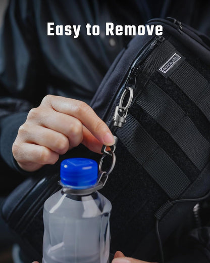 KeyUnityWater Bottle Clip, Lightweight EDC Water Bottle Holder for Hiking, Camping, and Everyday Carry
