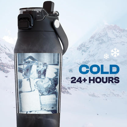Frost Buddy 24oz Insulated Water Bottle with Straw & Chug Lid | Leak-Proof Stainless Steel | 24-Hours Cold | Sweat-Proof, Cup Holder Friendly | Ideal for Gym, Travel, Sports & Everyday Hydration - Colors A