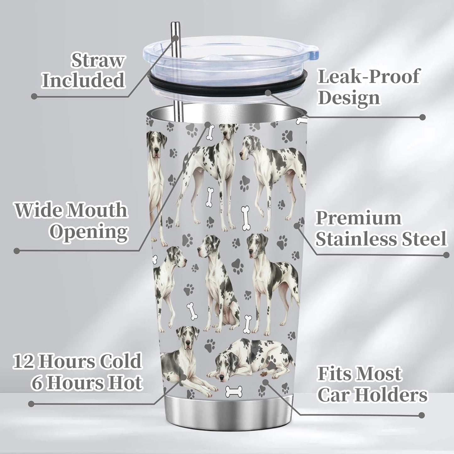 Beagle Gifts for Women Men, 40oz Stainless Steel Insulated Tumbler Travel Cup Mug, Funny and Unique Beagle Gifts for Dog Lover - Colors A