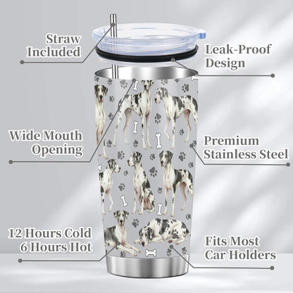 Beagle Gifts for Women Men, 40oz Stainless Steel Insulated Tumbler Travel Cup Mug, Funny and Unique Beagle Gifts for Dog Lover - Colors A