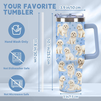 Beagle Gifts for Women Men, 40oz Stainless Steel Insulated Tumbler Travel Cup Mug, Funny and Unique Beagle Gifts for Dog Lover - Colors A