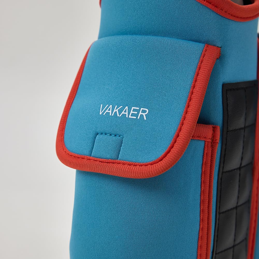 VAKAER Magnetic Gym Bag, Water Bottle Carrier Holder with Phone Pocket & Adjustable Strap,10 Ultra-Strong Magnets Stick to Fitness equipment, Workout Accessories Pouch for Women & Men